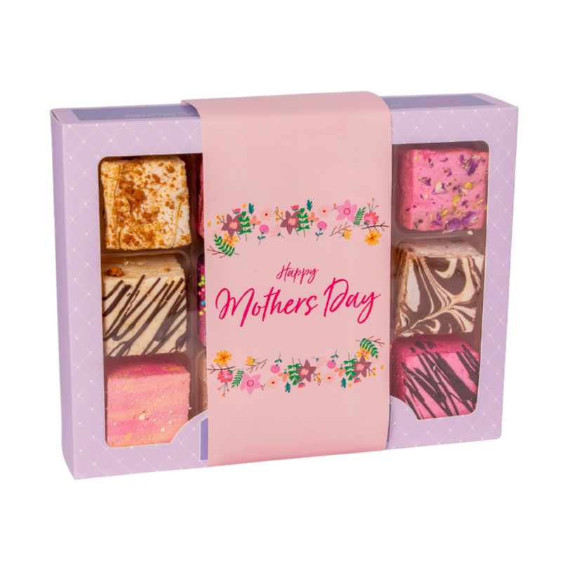 12 Fan Fav Assorted Gourmet Marshmallow Box - Mother's Day Sleeve Edition