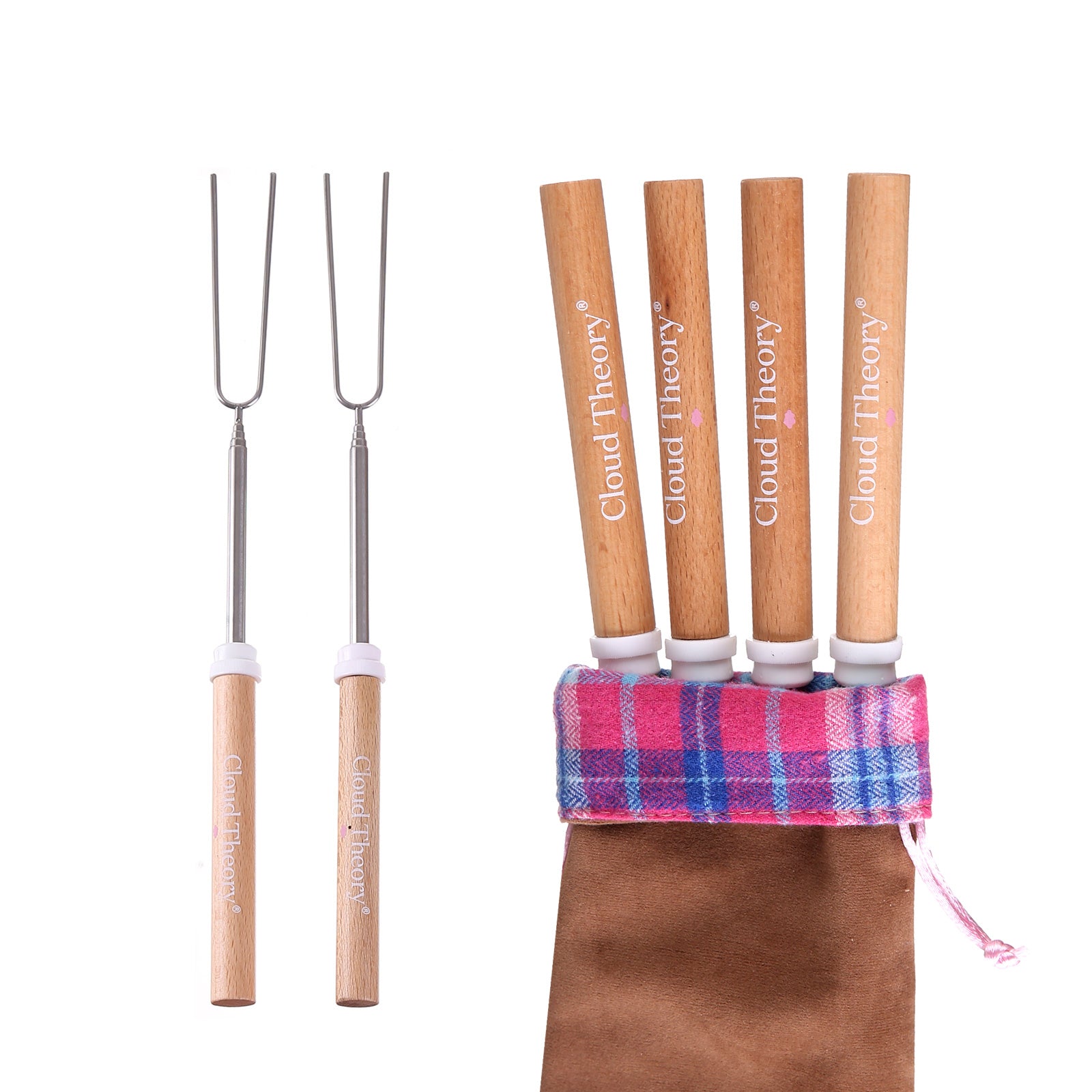Marshmallow Toasting Sticks 6 Pcs Set  - FREE S'mores Kit Month of May