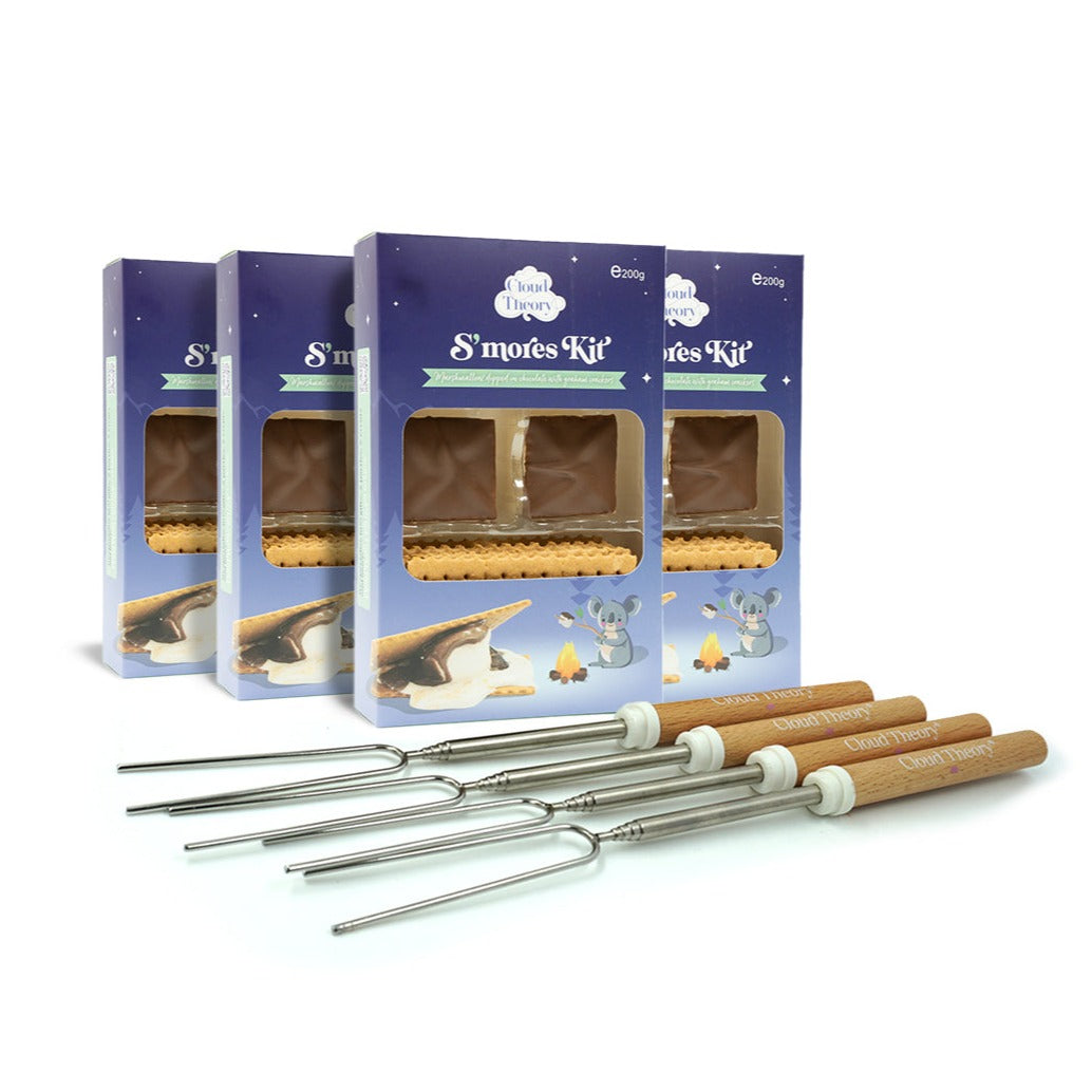 S'Mores Kit Bundle - 4 Box & 4 Toasting Sticks