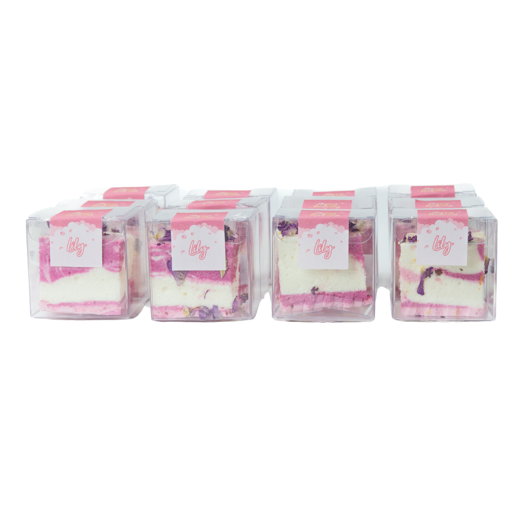 Party Favour Cubes - Enchanting Rose Gold Marshmallow