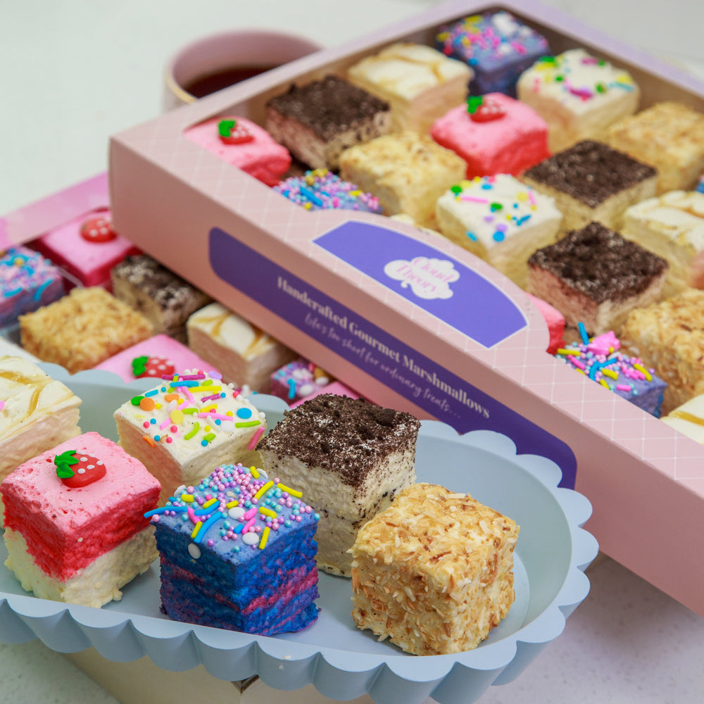 24-Piece Assorted Gourmet Marshmallow Box 🍬✨