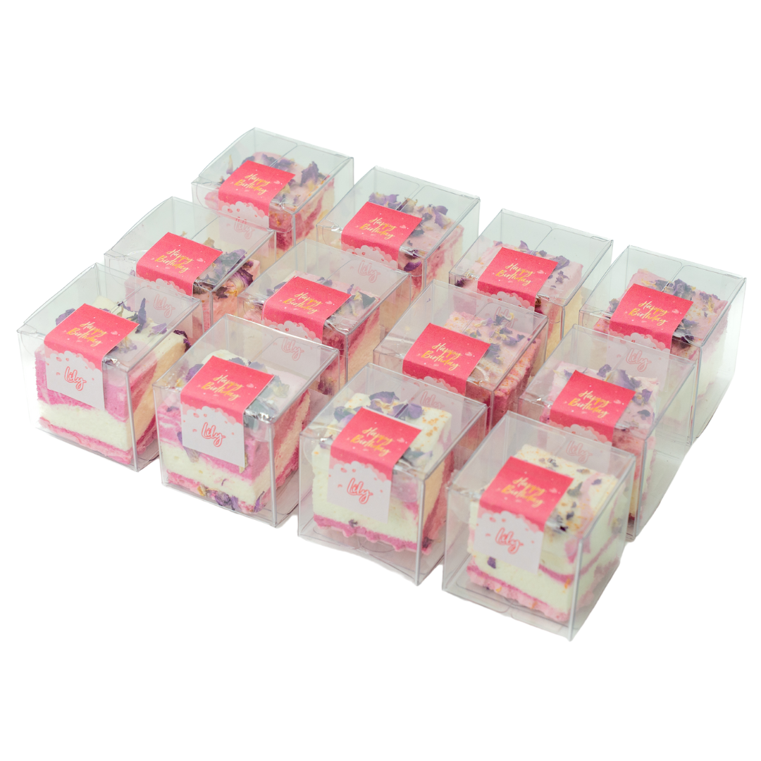 Party Favour Cubes - Enchanting Rose Gold Marshmallow