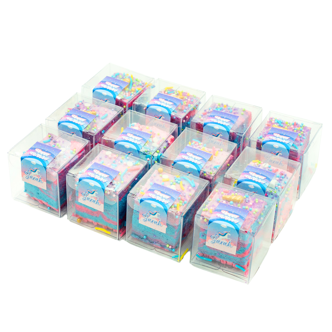 Party Favour Cubes - Rainbow Unicorn Marshmallow