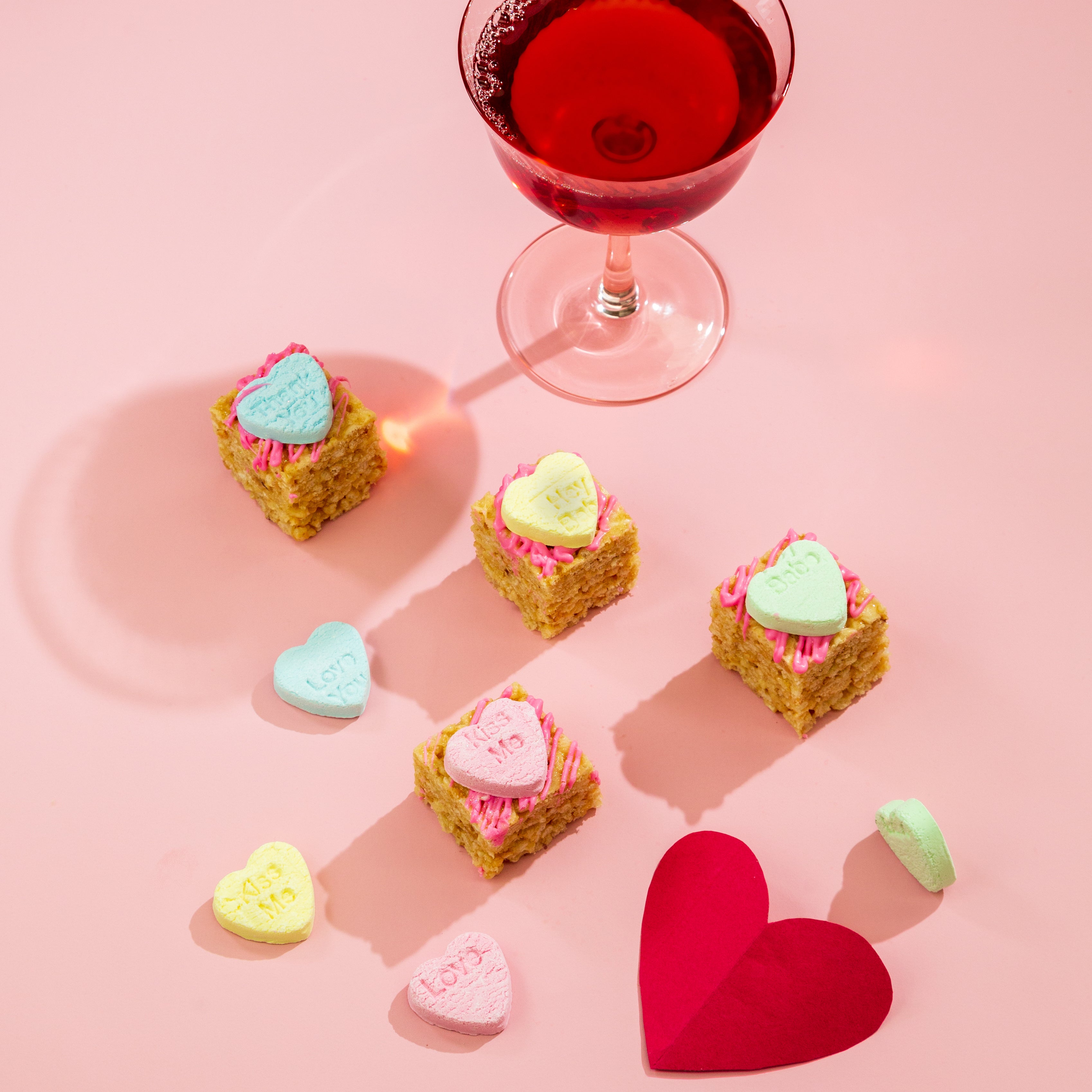 Conversation Heart Rice Bubbles Treat – 12 Pcs Gift Box