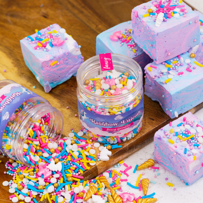 Stackable Sprinkle Jar Rainbow Unicorn Sprinkles 🌈 - 50g Jar
