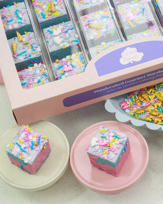 Rainbow Unicorn Marshmallow Party Box – 24 Pieces 🦄🌈