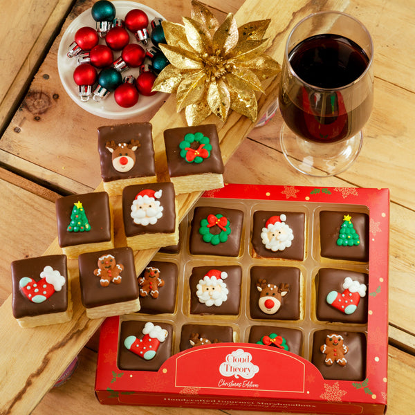 Christmas Chocolate-Dipped Marshmallow Box – 12 pcs (300g)