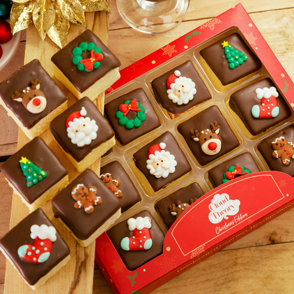 Christmas Chocolate Dipped Marshmallow Box – 5 Pack Bundle (12 pcs each)