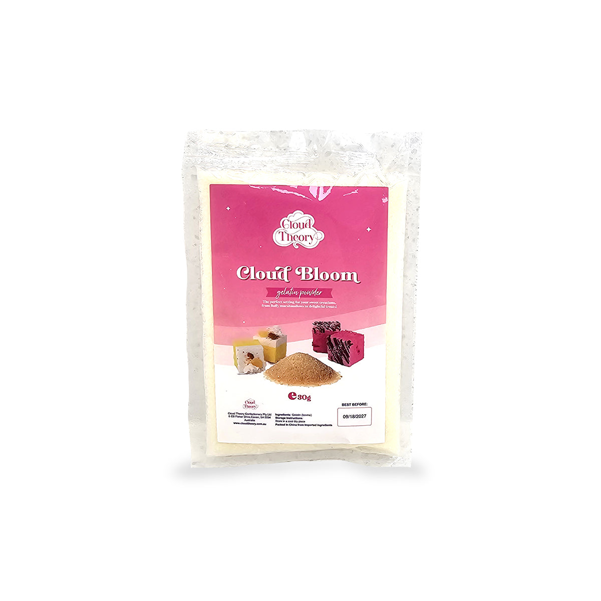 Cloud Bloom Gelatin – 5 x 30g Sachets