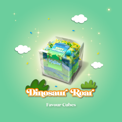 Dinosaur Roar Party Favour Cubes 🦖💚💛💙