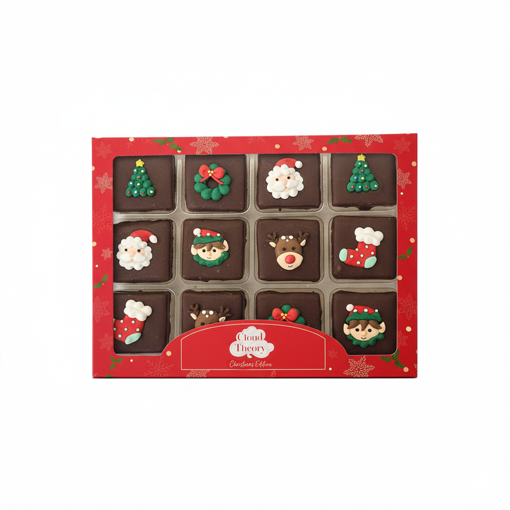 Christmas Chocolate-Dipped Marshmallow Box – 12 pcs (300g)