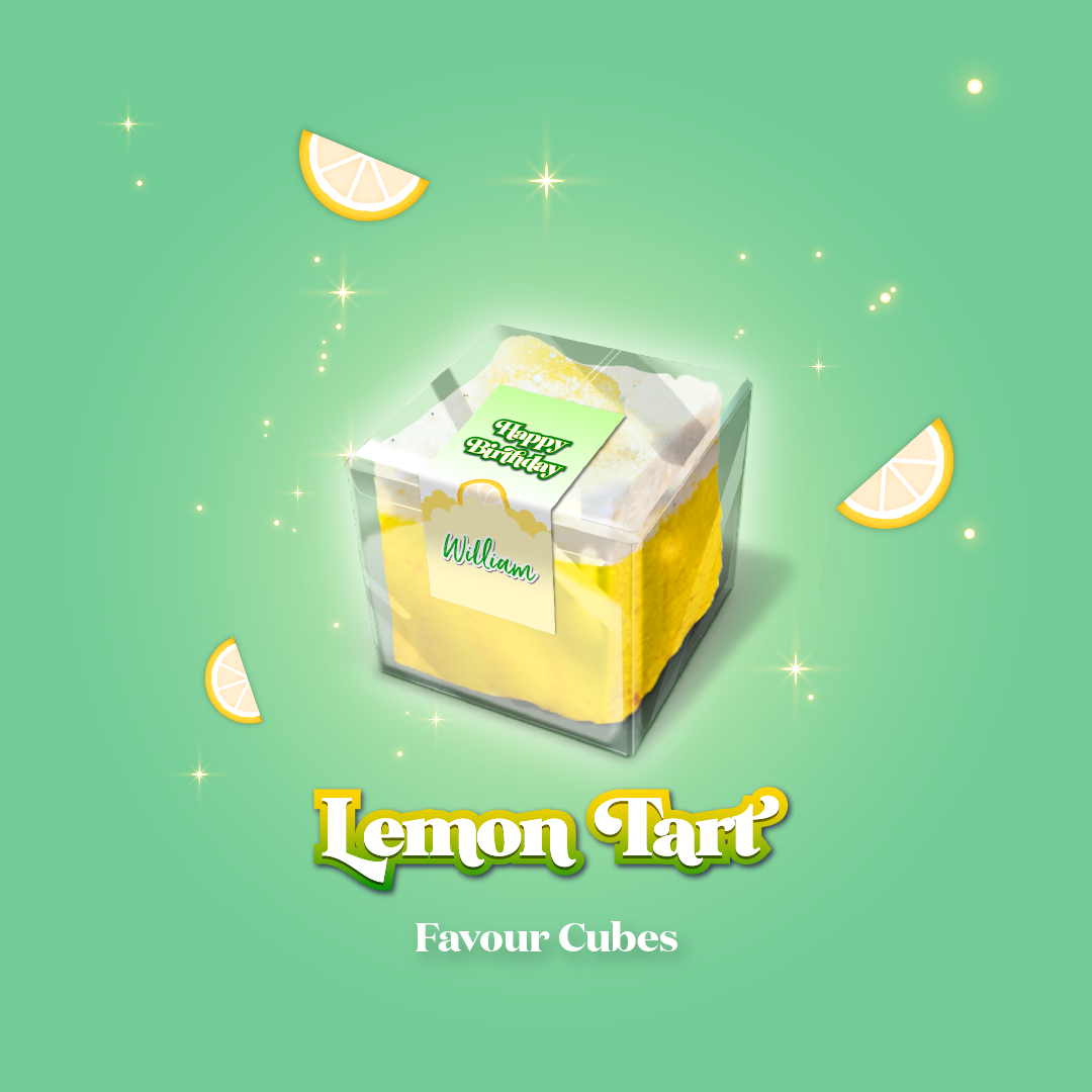 Party Favour Cubes - Lemon Meringue