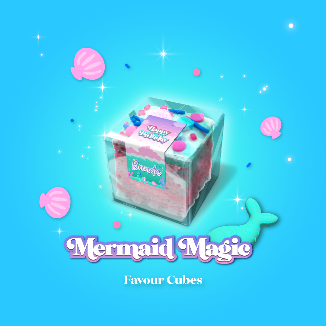 Party Favour Cubes - Mermaid Magic Marshmallow