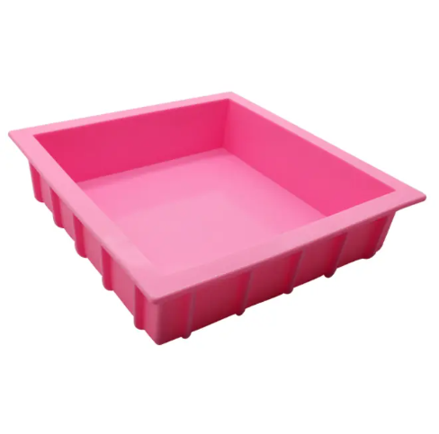 Pink Square Silicone Tray/Mould - 22 cm