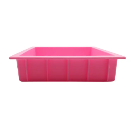 Pink Square Silicone Tray/Mould - 22 cm