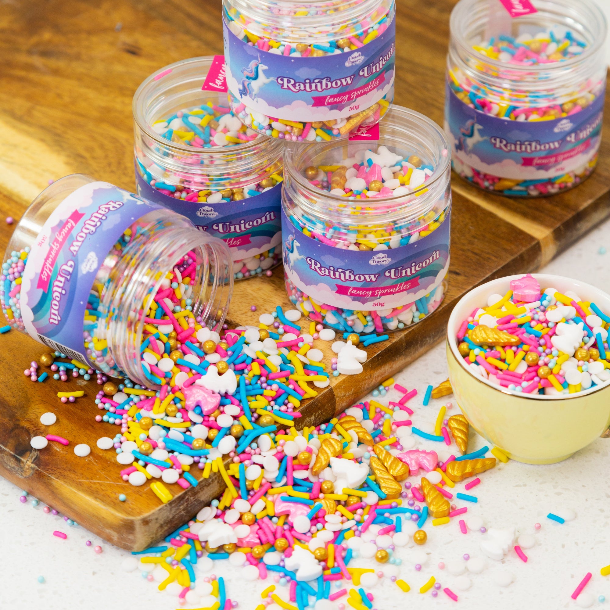 Rainbow Unicorn Sprinkles – 50g Jar 🌈✨