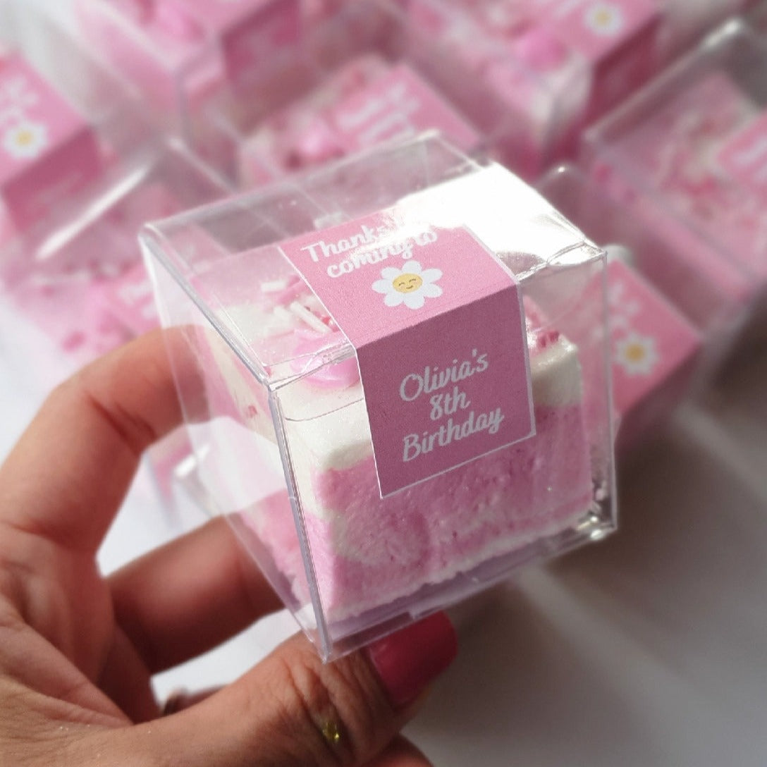 Party Favour Cubes - Strawberries n' Cream  Marshmallow