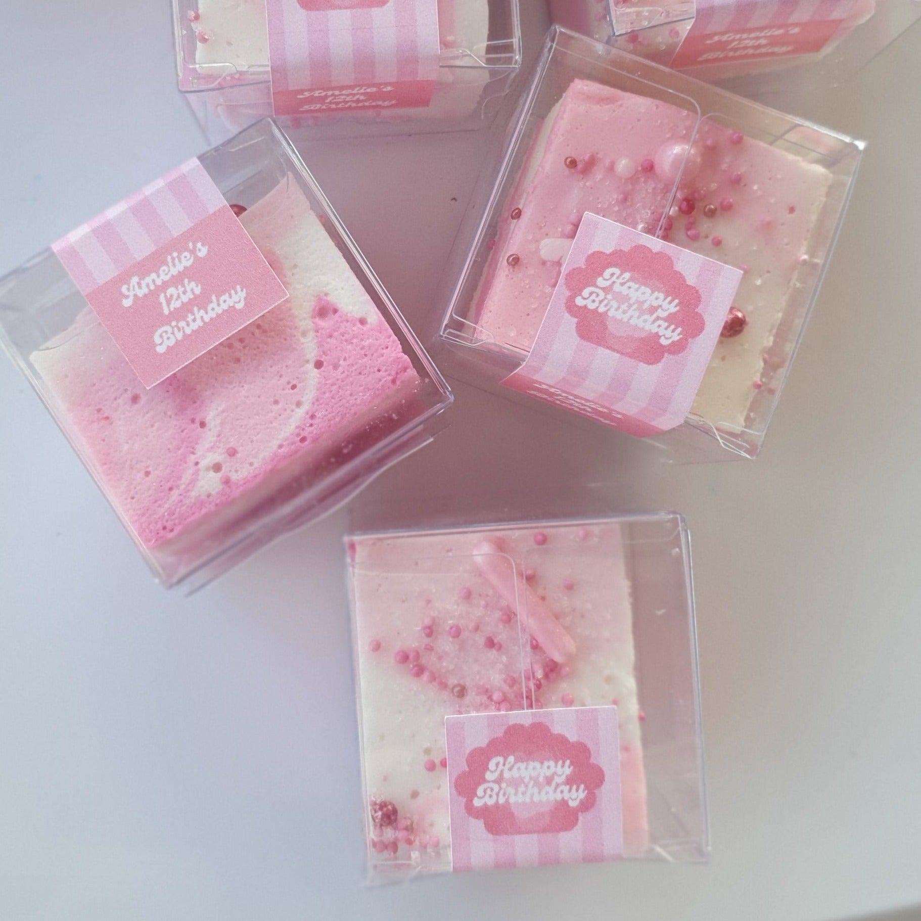 Party Favour Cubes - Strawberries n' Cream  Marshmallow